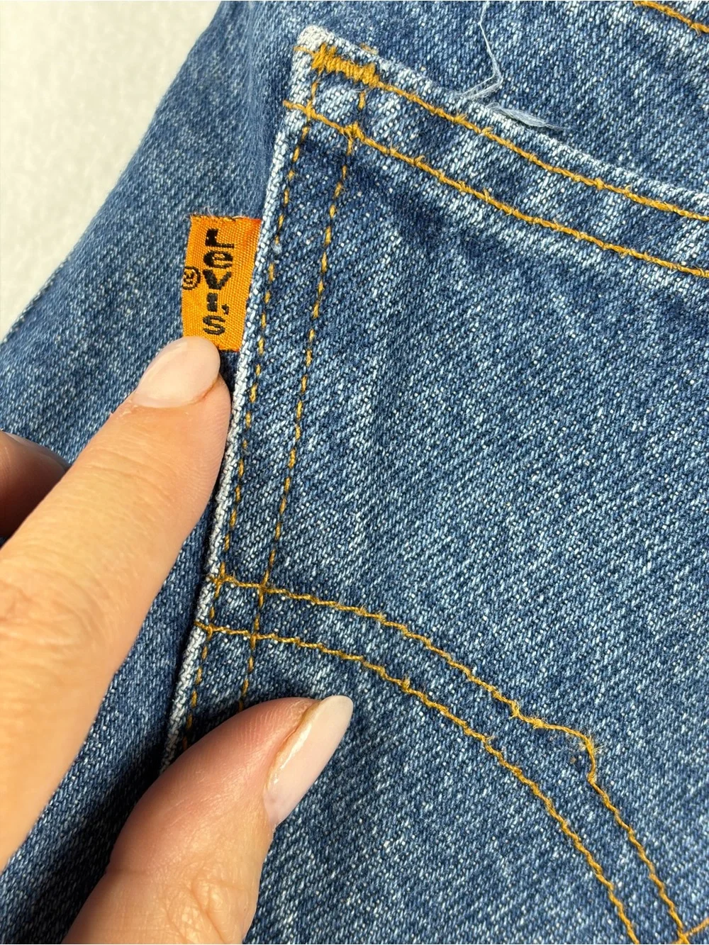 Vintage Levis Jeans Mens 36x32 Blue 90s Orange Tab 505 Straight leg Made Mexico